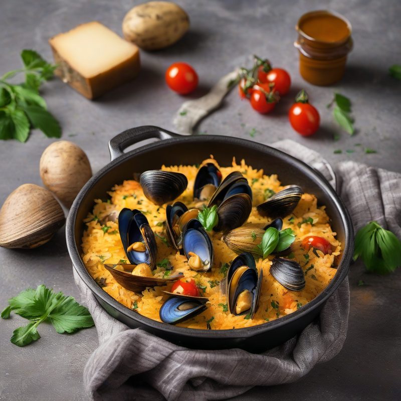 Barese Tiella (Tiella Barese — Rice, Potatoes and Mussels)