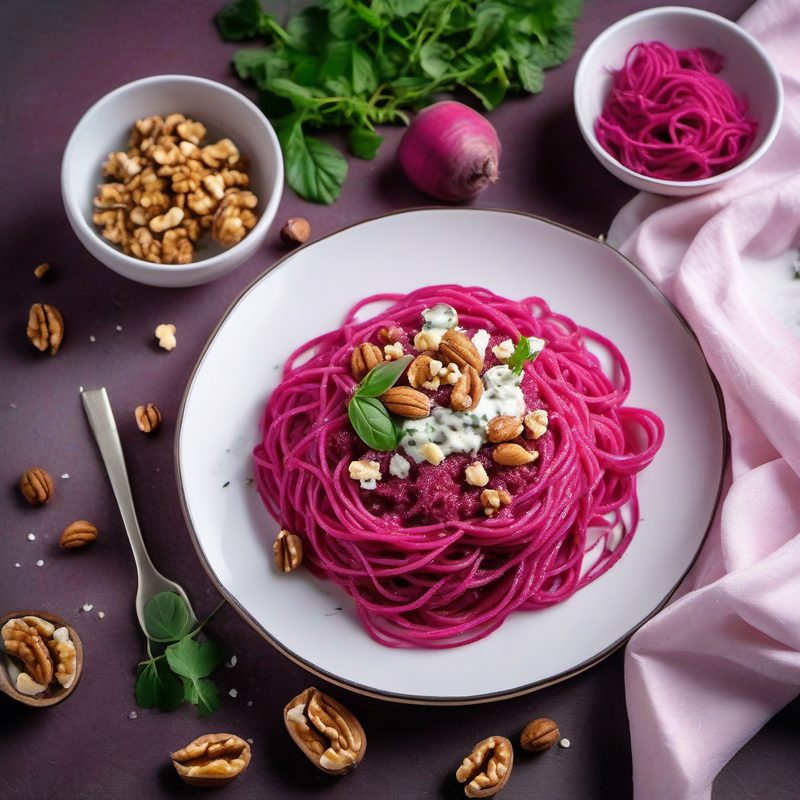 Beetroot Spaghetti Gorgonzola