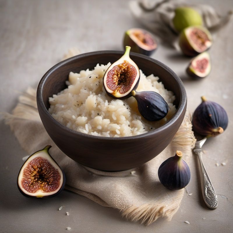 Cacio e Pepe Risotto with Figs