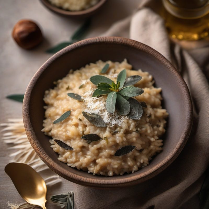 Chestnut Risotto with Sage Butter