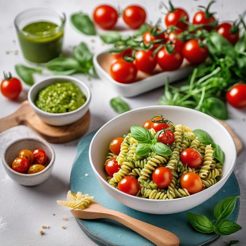 Cold Fusilli Arugula Pesto