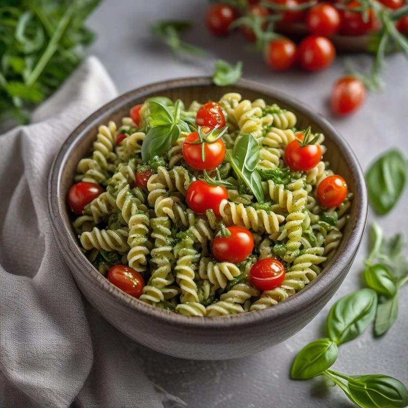 Cold Pasta Arugula Pesto