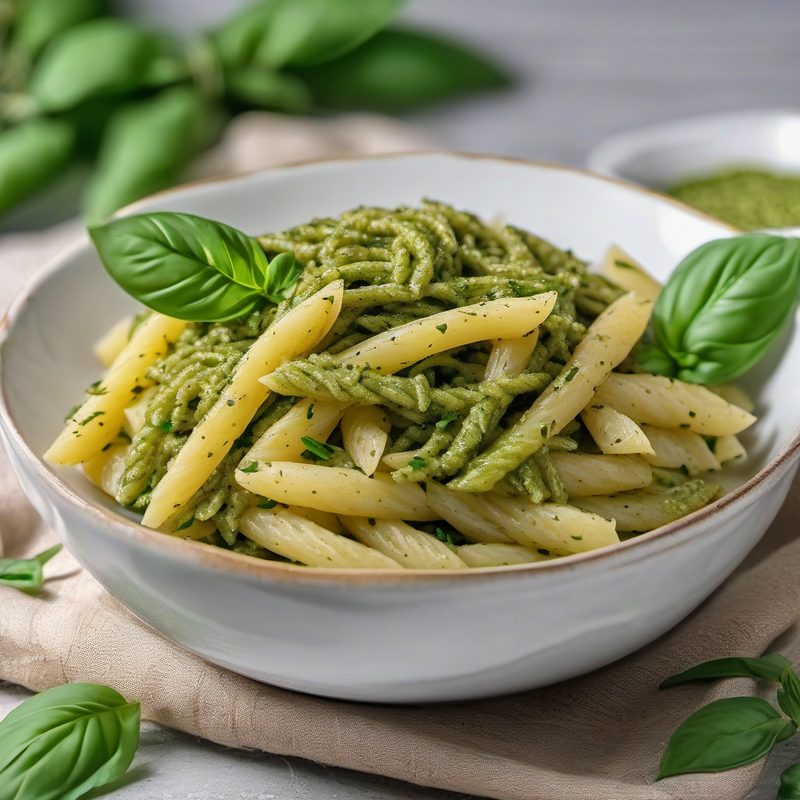Cold Pasta Pesto Potatoes GreenBeans
