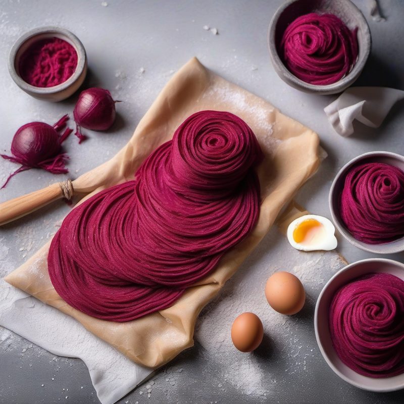 Fresh Beetroot Pasta Dough