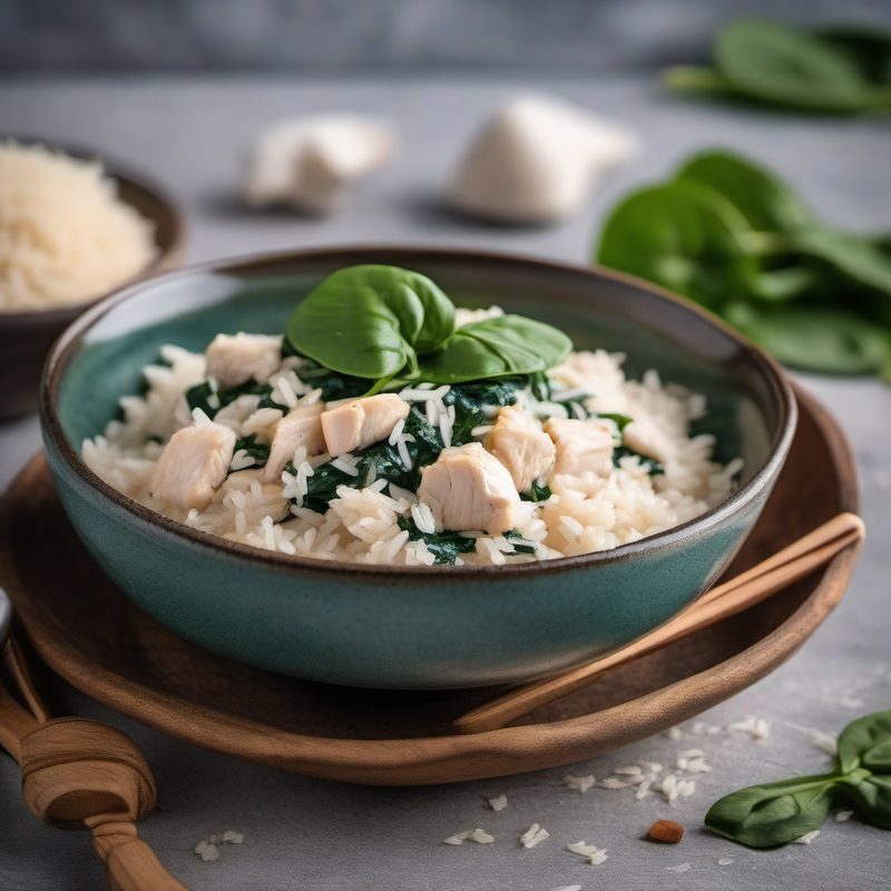 Grandma Amelia's Risotto with Chicken and Spinach