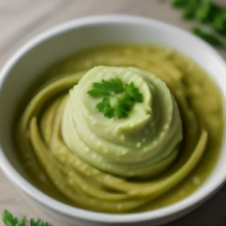 Hummus con gambi di carciofo