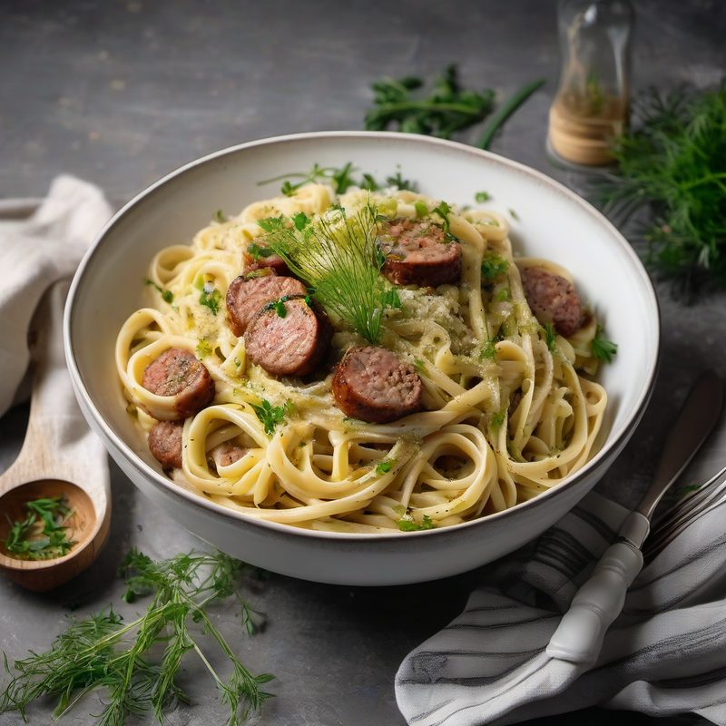 Linguine Sausage Leeks Fennel