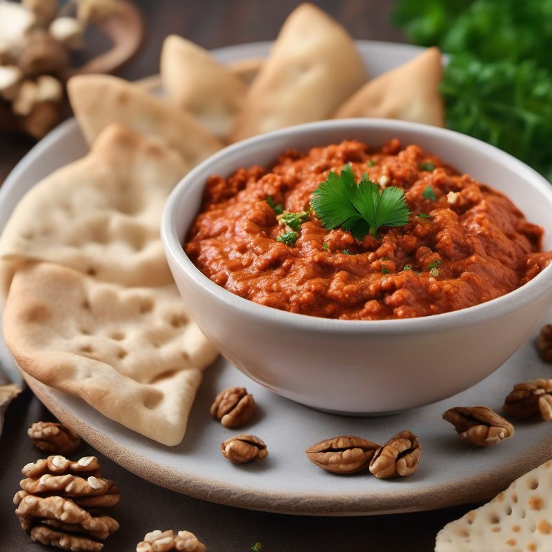 Muhammara (Red Pepper and Walnut Dip)