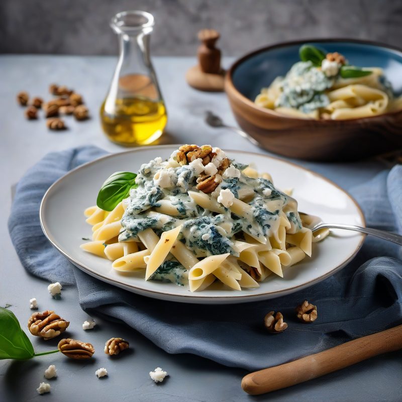 Pasta Roquefort Spinach