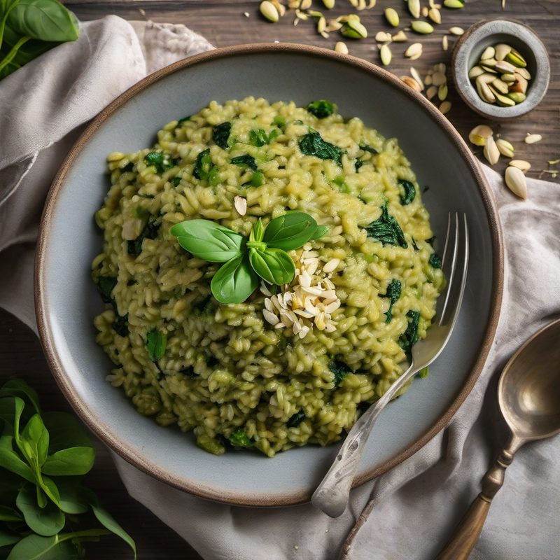 Pistachio and Spinach Risotto