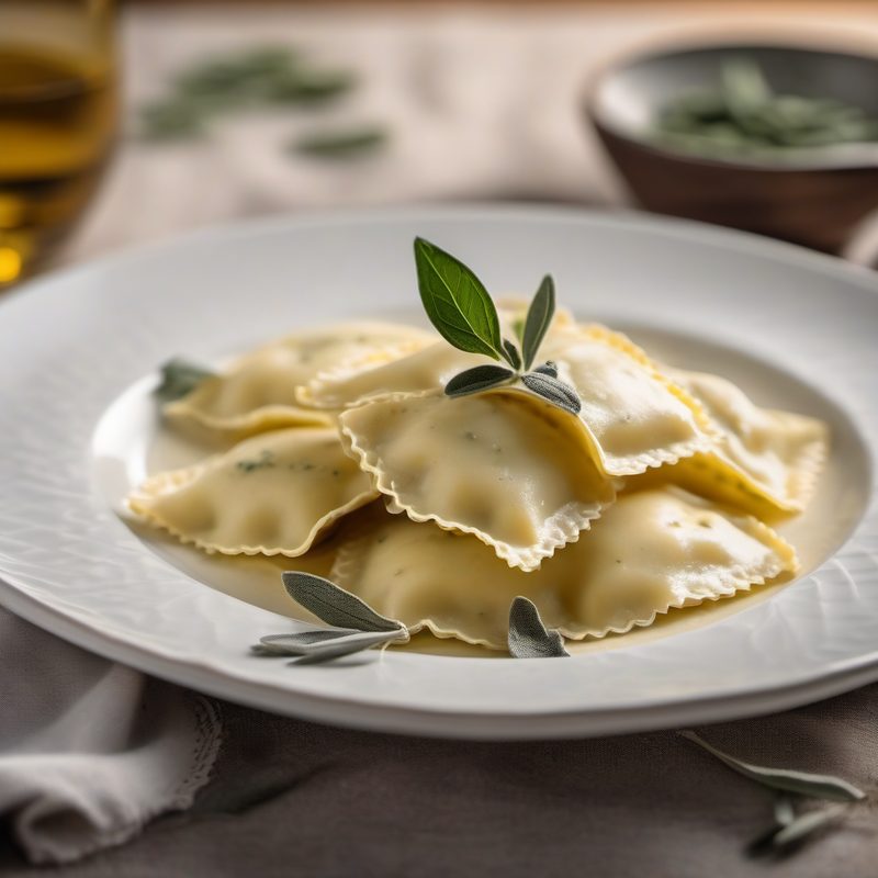 Potato Onion Ravioli Castelmagno