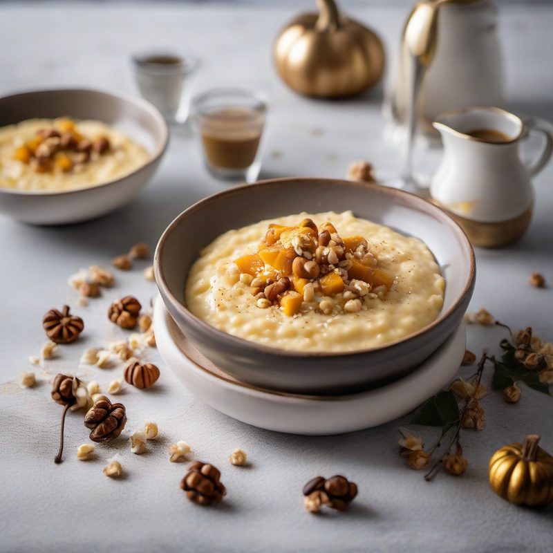 Pumpkin Cream Risotto with Pecorino