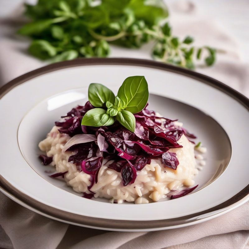 Radicchio and Taleggio Risotto