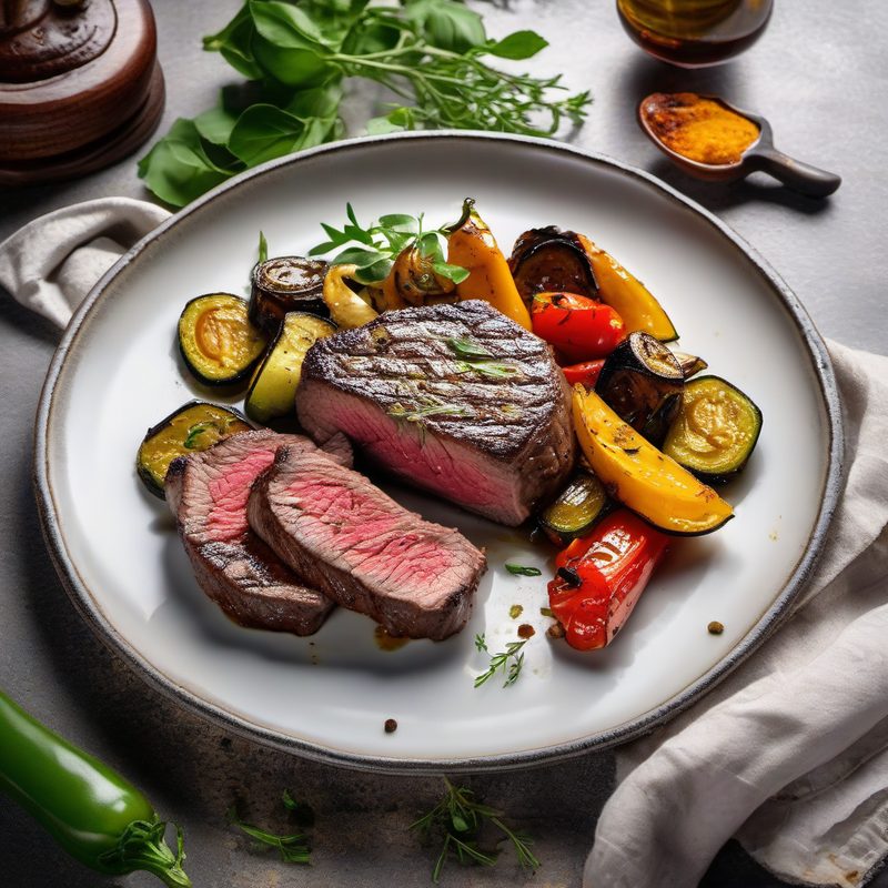 Ribeye Mediterranean Vegetables