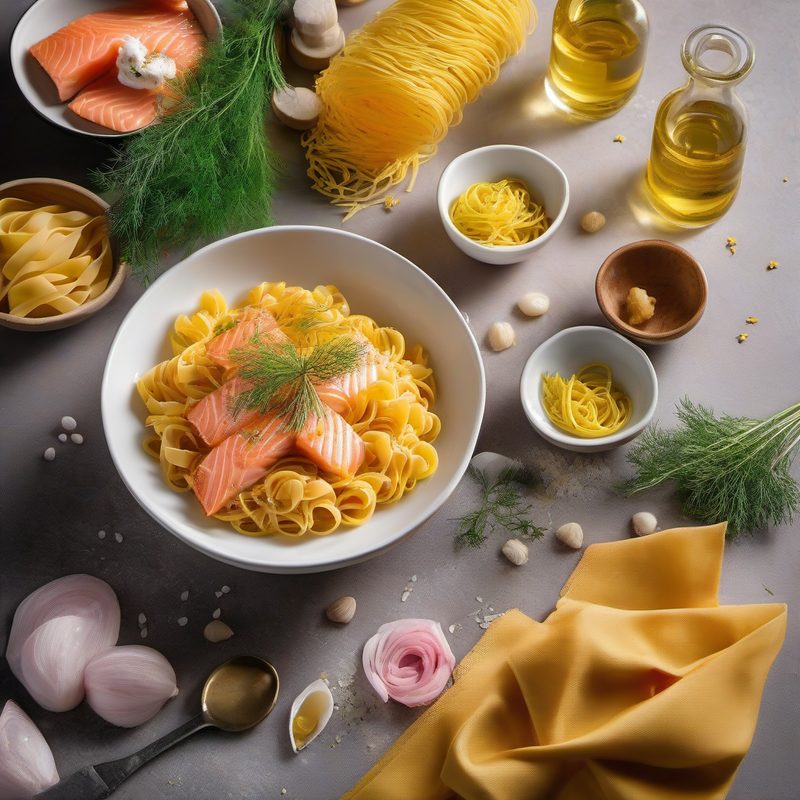 Saffron Pasta Salmon