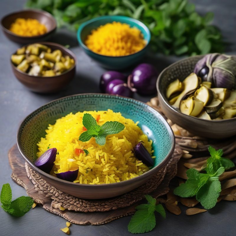 Saffron Rice with Artichokes