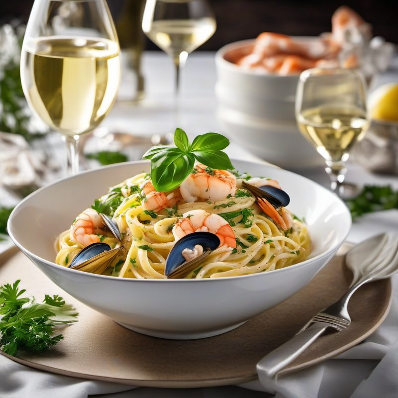 Seafood Linguine Genovese