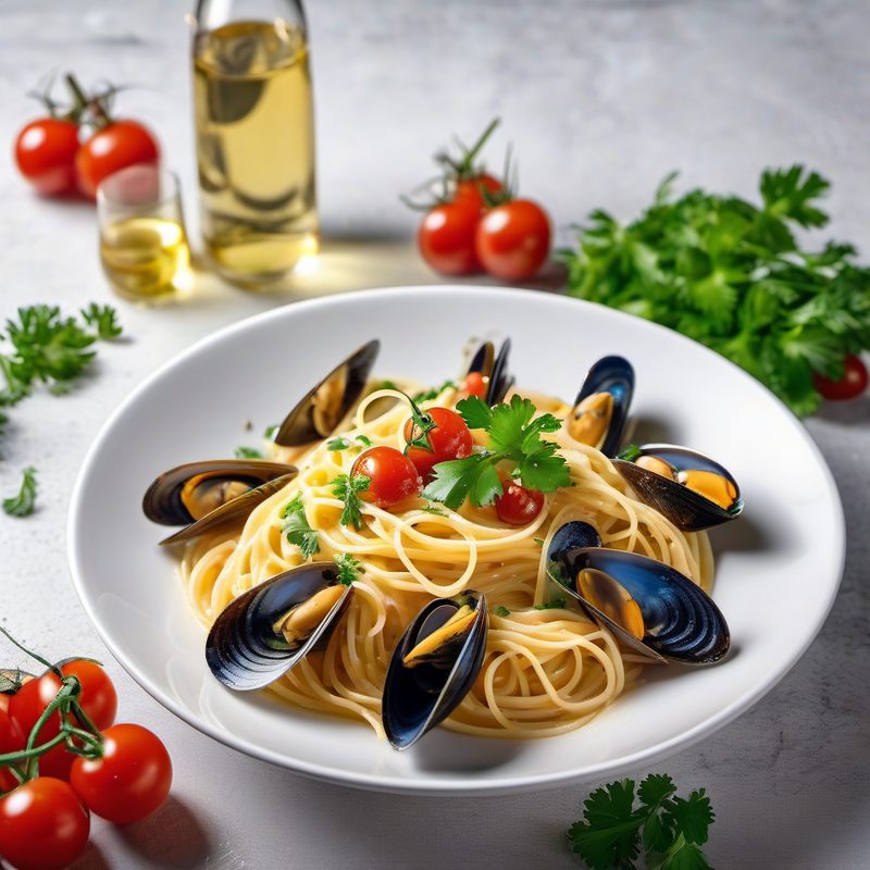 Spaghetti Mussels Cherry Tomatoes