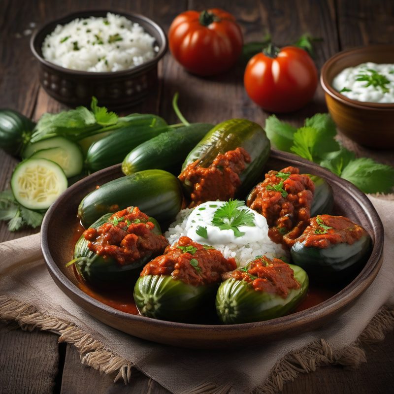 Stuffed Cucumbers with Rice