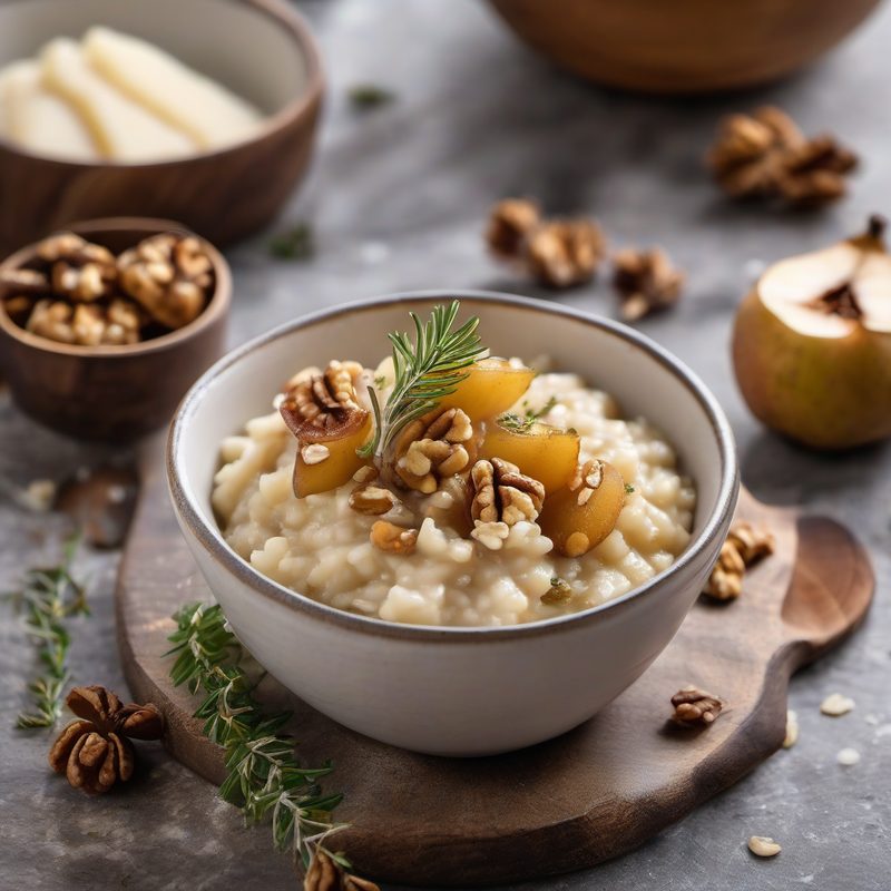 Taleggio, Pear and Walnut Risotto