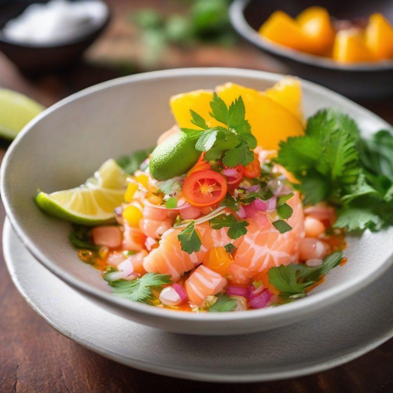 Thai Salmon Curry Ceviche